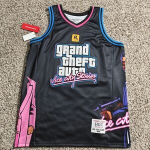 Black and Pink Graphic Men's Jersey